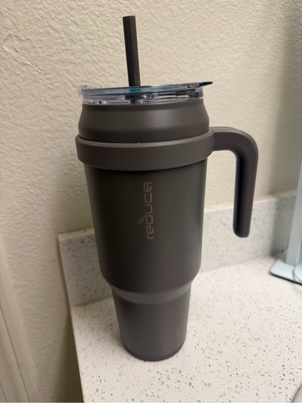 Reduce Travel Tumbler with Handle in Dark Gray